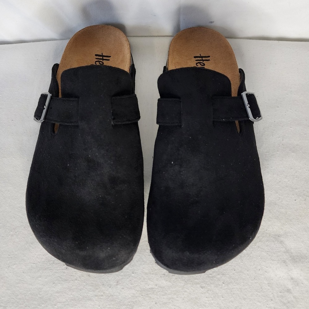 Corkys Footwear Hey Girl Day Dream Clog black suede size 8 - Picture 2 of 6